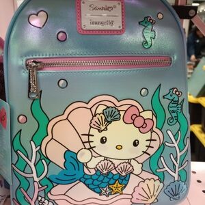 SOLD OUT! Sanrio Hello Kitty Seashell Backpack - Blue and Pink